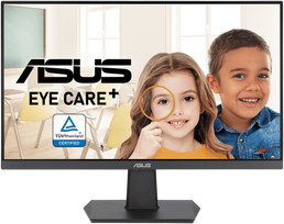 free flicker - ASUS VA24EHF Eye Care Gaming, 24", IPS, Full HD, 100 Hz, Adaptive-Sync, 1 ms MPRT, HDMI, Low Blue Light, Flicker Free - 1 nuotrauka