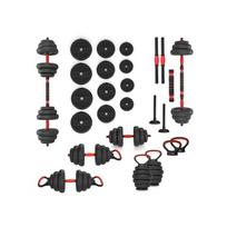 barbell - 6IN1 HMS SGN120 SVARMENŲ RINKINYS (ŠTANGOS, HANTELIAI IR SVARMENYS) 20 KG - 4 nuotrauka