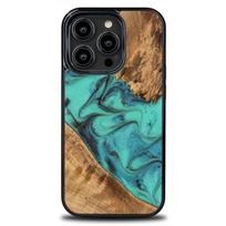 Medžio ir dervos dėklas "iPhone 15 Pro"