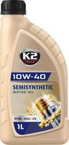 k2 10w 40 - K2 Semisynthetic 10W-40 variklinė alyva, 1 L - 1 nuotrauka