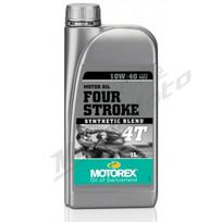 Alyva MOTOrex 4-STROKE 10W/40 Sintetinė - 4T - 1L