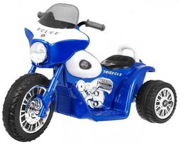 Vaikiškas elektrinis motociklas Skuter Chopper, mėlynas