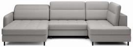 u formos minkst - Kampinė sofa Berrto Manhattan 03, pilka, dešininė, 165 x 306 cm x 100 cm - 3 nuotrauka