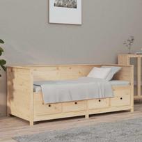 miegamojo lova 100x20 - vidaXL Lova, 100x200cm, pušies medienos masyvas - 2 nuotrauka