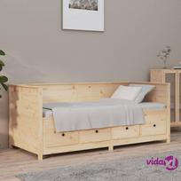 miegamojo lova 100x20 - vidaXL Lova, 100x200cm, pušies medienos masyvas - 3 nuotrauka