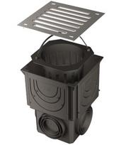 latakas aco - Trapas su grotelėmis Aco 316818 A15, 25 cm, plastikas/plienas - 1 nuotrauka