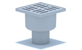 Trapas ANI PLAST, TA5204EU, vertikalus D-50, su plastikinėmis grotelėmis, 10x10