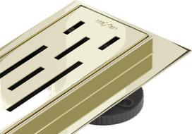 Dušo latakas Mexen Flat 360 Lines, Gold, 70 cm