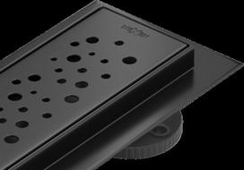 Dušo latakas Mexen Flat 360 Dots, Black, 60 cm
