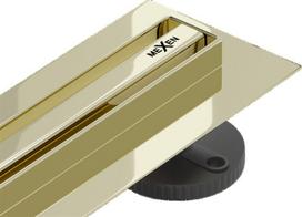 Dušo latakas Mexen Flat 360 Slim, Gold, 140 cm