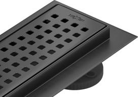 Dušo latakas Mexen Flat Square, Black, 70 cm