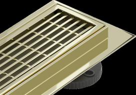 Dušo latakas Mexen Flat M33, Gold, 70 cm