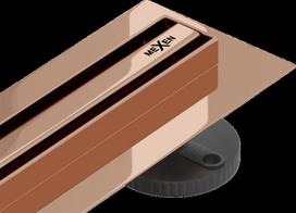 Dušo latakas Mexen Flat 360 Slim, Rose Gold, 100 cm