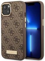 iphone 15 plus case guess - Guess PU 4G MagSafe Compatible Case skirtas iPhone 14 Plus, rudas - 1 nuotrauka