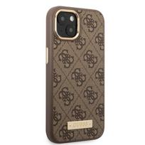 iphone 15 plus case guess - Guess PU 4G MagSafe Compatible Case skirtas iPhone 14 Plus, rudas - 2 nuotrauka