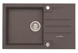 Granitinė plautuvė ALVEUS ROCK 130 ruda metalic, 4203003