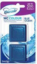 WC tabletės, mėlynos spalvos, 2 x 45 g