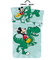 Jerry Fabrics Mickey Dino, žalias/šviesiai mėlynas, 100x135 cm
