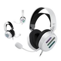 gaming ausines - Havit H2038U RGB White (Baltos) - 1 nuotrauka