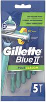 gillette vienkartiniai blue ii - Vienkartiniai skustuvai Gillette Mėlyna II Plus Slalom 5 vnt. - 2 nuotrauka
