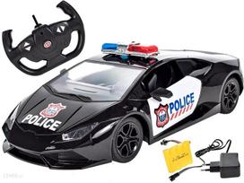 Pakraunama policijos mašina su valdymo pultu
