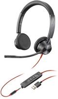 ausines su mikrofonu - Plantronics Blackwire 3325, juoda - 1 nuotrauka