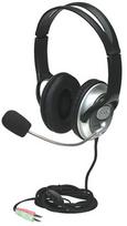 MANHATTAN Classic Stereo Headset Black/ Silver