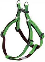 Reguliuojamos petnešos šunims Nobby Soft Grip, žalia, 400 - 560 mm x 15 mm, S/M