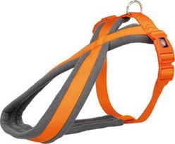 Reguliuojamos petnešos šunims Trixie Premium Touring, oranžinė, 350 - 500 mm x 20 mm, S