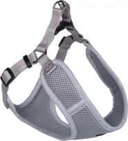 Reguliuojamos petnešos šunims Nobby Mesh Reflect, pilka, 410 - 460 mm x 10 mm, S