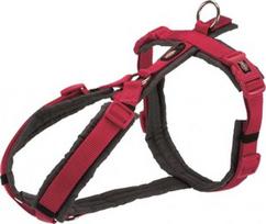 Reguliuojamos petnešos šunims Trixie Premium, pilka/purpurinė (magenta), 440 - 530 mm x 20 mm, S-M