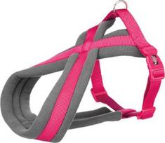 Reguliuojamos petnešos šunims Trixie Premium, purpurinė (magenta), 300 - 400 mm x 15 mm, XS/S