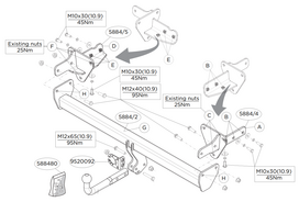 Pirkti Priekabos kablys (farkopas) BRINK 588400 Jeep Cherokee - Photo 1