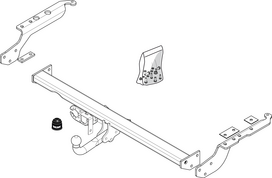 Priekabos kablys (farkopas) BRINK 402300 Subaru Forester