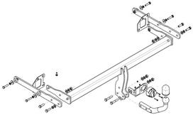 Pirkti Priekabos kablys (farkopas) STEINHOF STR105 Renault Megane - Photo 1