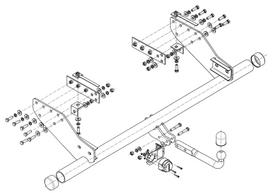 Priekabos kablys (farkopas) STEINHOF STM336 Mitsubishi L200