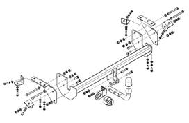 Priekabos kablys (farkopas) STEINHOF STM302 Mitsubishi ASX
