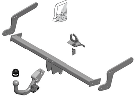 Priekabos kablys (farkopas) BRINK 647700 Dacia Duster