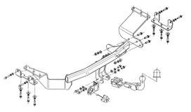 Priekabos kablys (farkopas) STEINHOF STM355 Mitsubishi Outlander, Citroen C-Crosser