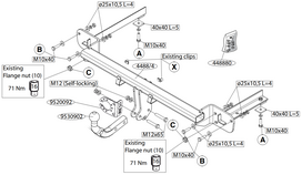 Priekabos kablys (farkopas) BRINK 448800 Opel Corsa D, Corsa E
