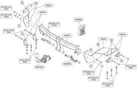 Priekabos kablys (farkopas) BRINK 530000 Citroen C-Crosser, Peugeot 4007