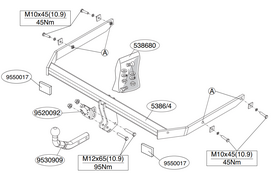 Priekabos kablys (farkopas) BRINK 538600 Ford Focus, C-Max