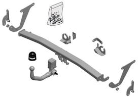 Priekabos kablys (farkopas) BRINK 669600 CITROEN C5,OPEL Grandland
