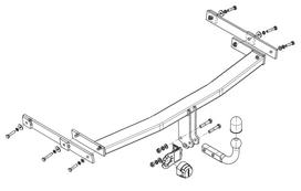Priekabos kablys (farkopas) STEINHOF STM-040 Mazda 6 '07-
