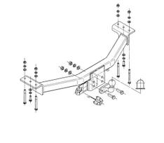 Priekabos kablys (farkopas) STEINHOF STM350 Mitsubishi Pajero Sport