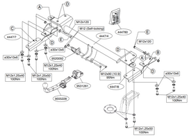 Priekabos kablys (farkopas) BRINK 444700 Suzuki Grand Vitara