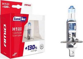 h1 lempute 55w - AMiO H1 12V 55W LumiTec LIMITED + 130% DUO LANGELIS - 1 nuotrauka