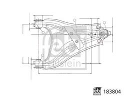 dacia duster 2 - Rato pakabos svirtis priekis Dešinė skersinė 17/22 mm (su guoliu) Tinka: DACIA DUSTER; RENAULT ARKANA I, DUSTER, KAPTUR 1.0-2.0 03.16- - 1 nuotrauka
