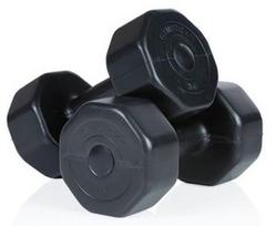 viniliniai svarmenys - Svarmuo Gymstick Vinyl Dumbbells, 5 kg x 2 vnt. - 2 nuotrauka
