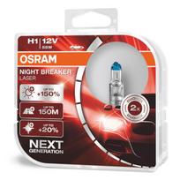 osram night breaker laser h1 - Osram lemputės Night Breaker lazerinis,+150%, H1, 55W,2 vnt, DUO O641 - 2 nuotrauka